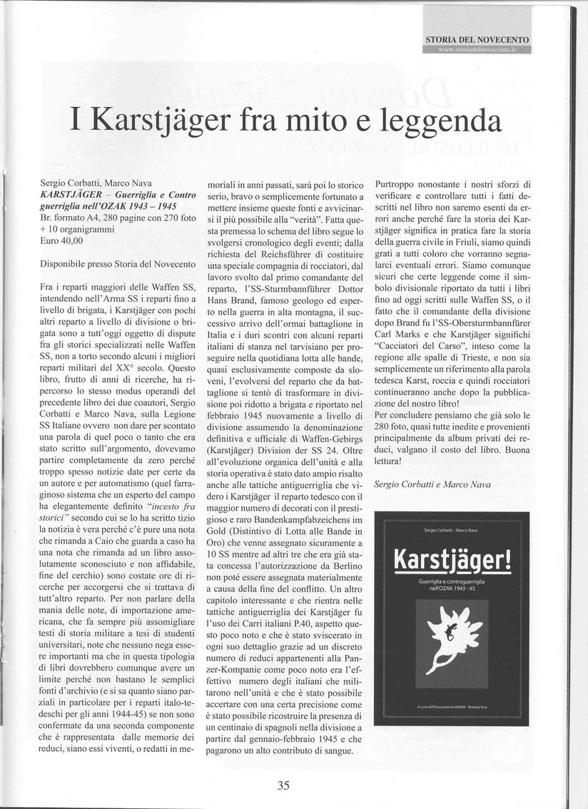 Storia del 900, aprile 2005